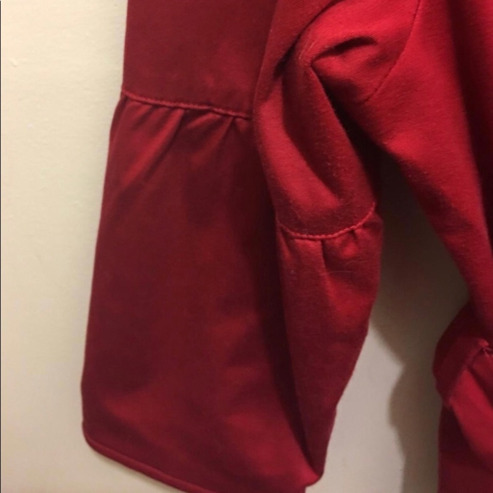 Ladies Red Short Jacket Top With Matching Belt - image 4